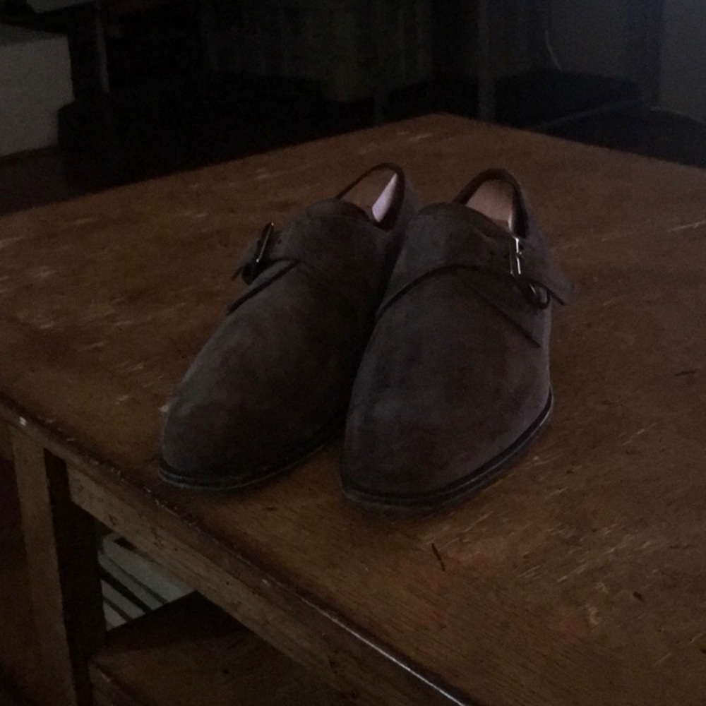 Salvatore Ferragamo suede Monk Strap Loafer